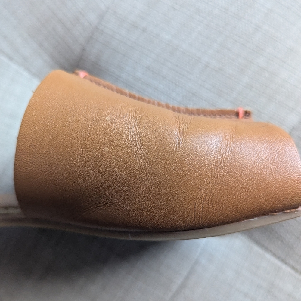 Gap Leather Slides/Sandals In Cognac - Size 7.5 - Picture 5 of 6